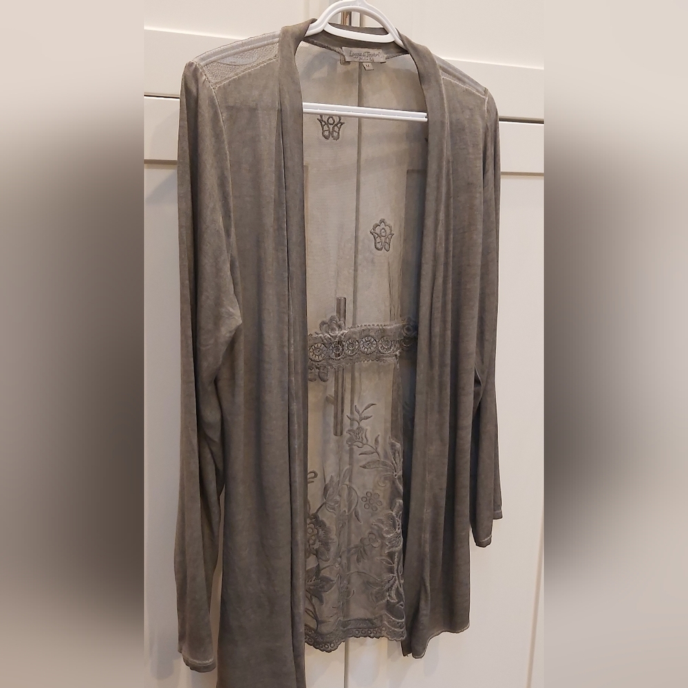 Loggia de Tessitori mesh back cardi